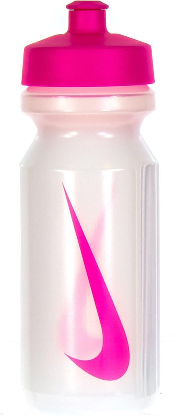 Nike big mouth waterbottle 2.0 clear/pink | bol.com