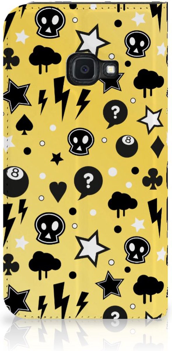 Mobiel BookCase Samsung Galaxy Xcover 4s Punk Geel