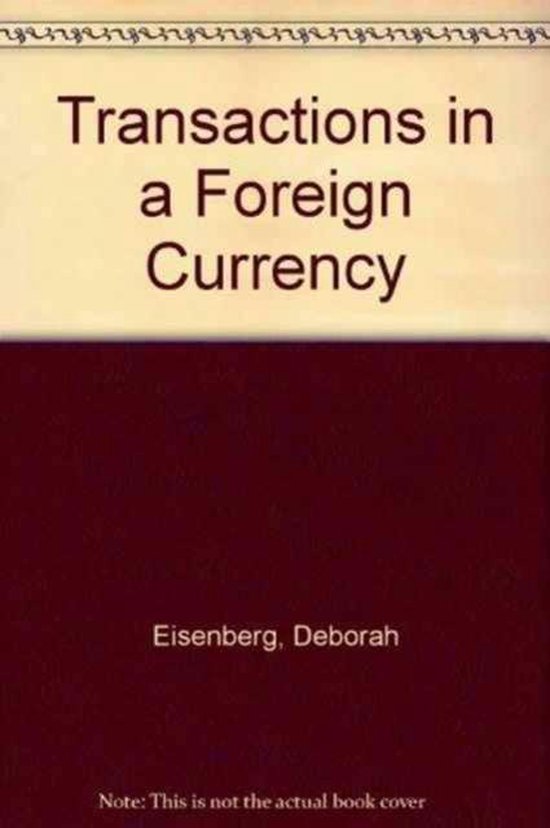 Transaction in a Foreign Currency - cover