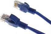 CAT5e 30 meter patch netwerk kabel met RJ45 stekkers blauw