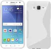 Samsung Galaxy J5 Silicone Case s-style hoesje Wit