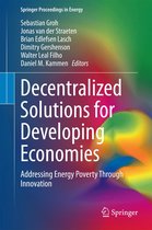 Springer Proceedings in Energy - Decentralized Solutions for Developing Economies
