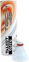 Talbot Torro Badminton Shuttles Tech 450 Wit/rood 6 Stuks