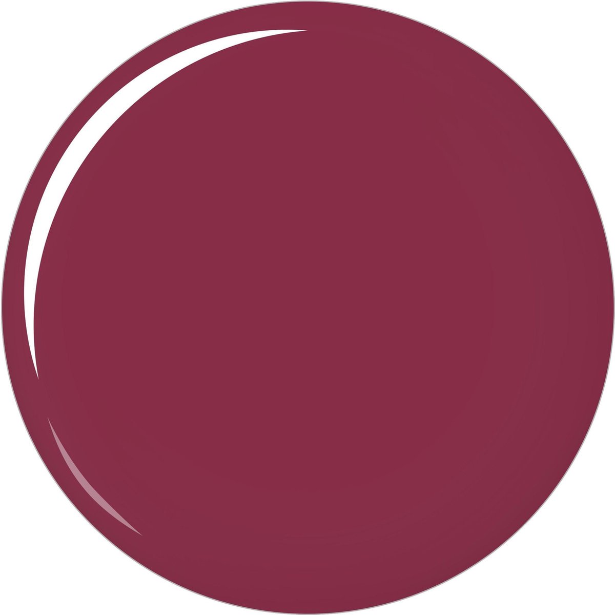 Gesloten champagnekleurige lipstick huls met gouden band.