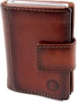 Leather Design Creditcard houder - bruin