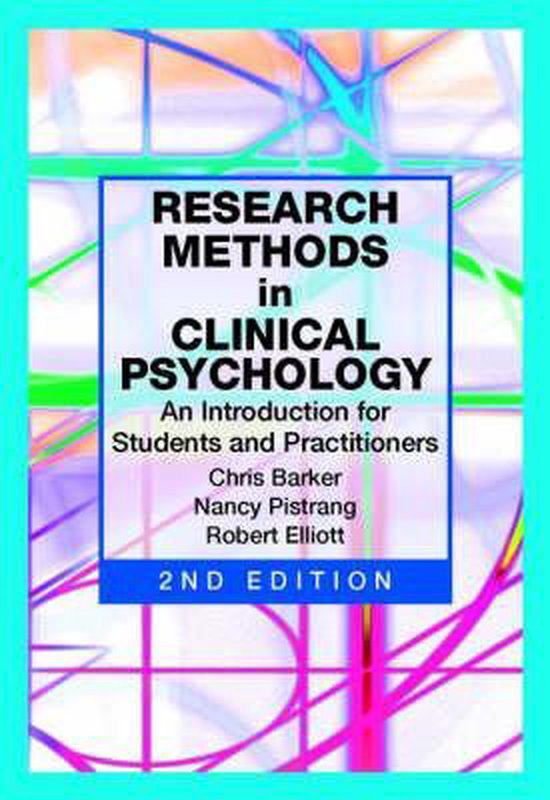 Research Methods in Clinical Psychology - cover