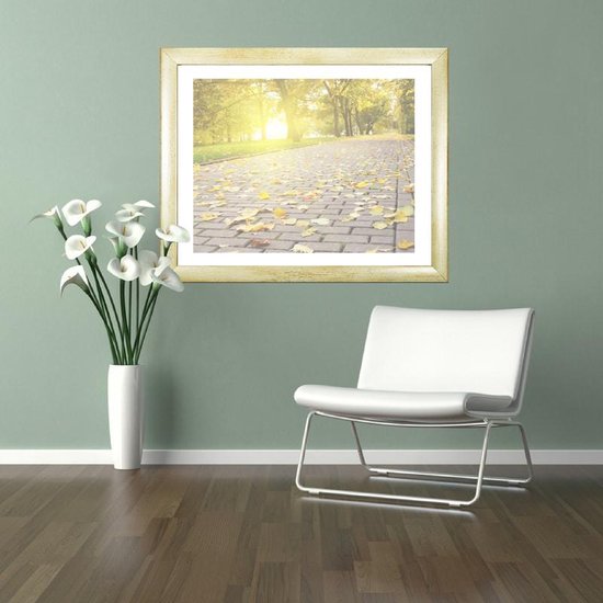Homedecoration Colorado - Cadre photo - Format photo - 37 x 38 cm - Couleur sable brossé