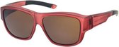 Fitofar Overzetzonnebril Rood Unisex Met Bruine Lens Vz0037ll