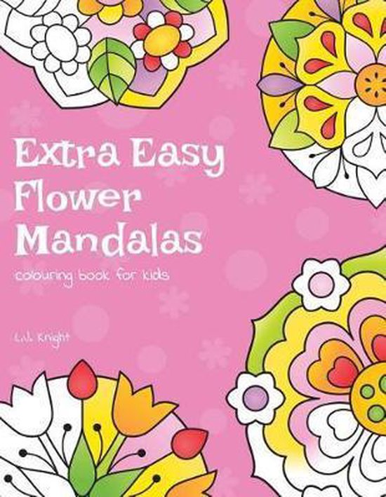Ljk Colouring Books- Extra Easy Flower Mandalas Colouring Bo ... - cover