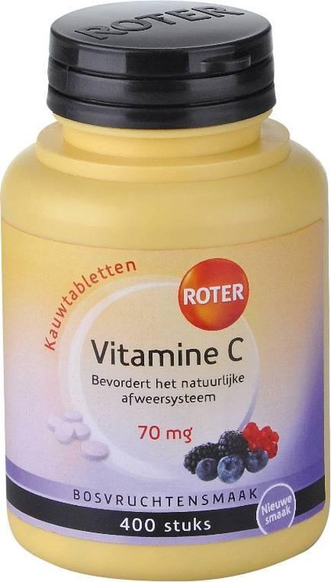 Roter Vitamine C Bosvruchtensmaak - 400 Kauwtabletten - Vitaminen | bol.com