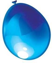 Ballonnen metallic blauw (12,5cm, 100st)