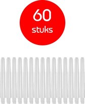 Darts Set - darts shafts - 20 sets (60 stuks) - inbetween - wit - dart shafts - shafts