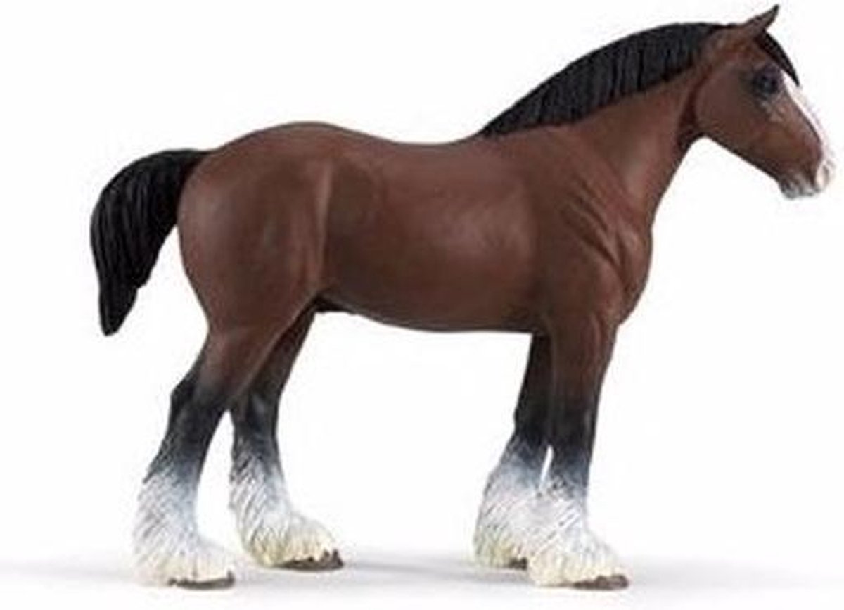 Plastic speelgoed figuur Clydesdale paard hengst 13 cm - Safari LTD