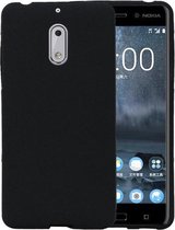 BestCases.nl Zwart Zand TPU back case cover hoesje voor Nokia 6