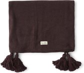 Rivièra Maison Urban Tassel Stone Washed Throw burgundy - 200x150cm - Plaid - Katoen - Burgundy