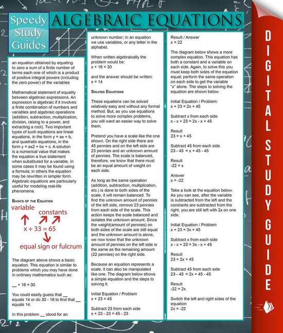 Algebraic Equations - cover