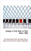 Catalogue of Early Books on Music (Before 1800)