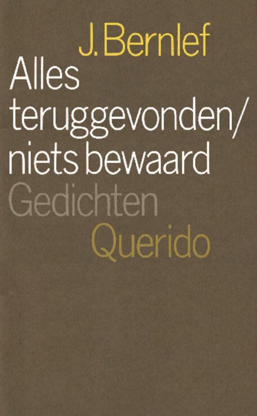 Alles teruggevonden/niets bewaard - cover