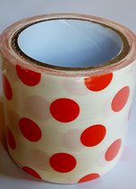 masking tape Oranje stippen C - decoratie washi papier tape - 48 mm x 4 m