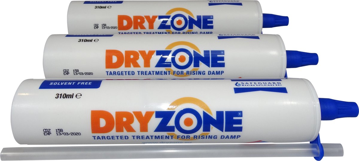 DRYZONE injectiegel tegen opstijgend vocht - 310 ml - 5 stuks - Safeguard Europe Ltd