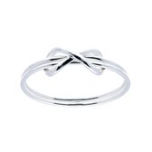 Lovenotes ring - zilver - infinity - dubbele band - maat 54