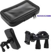 L Size Fiets Handlebar Mount Daily Waterdicht Hoesje Insteek iPhone X , Binnenmaat: 150x85x25mm - Mount Stijl C