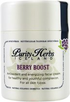 Purity Herbs - Berry Boost - 100% natuurlijke dag- en nachtcrème met 5 soorten bessen en IJslandse kruiden - 50 ml pomppotje