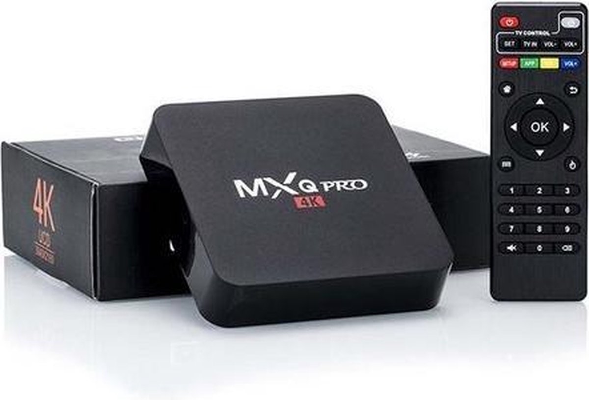 Android tv box MXQ PRO 4K + Kodi (TV, Zenders, Series, Films) - Merkloos