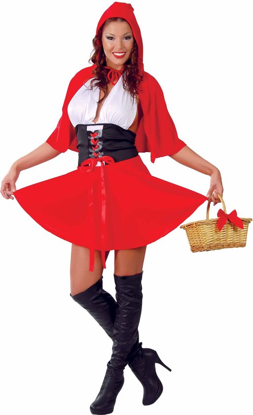 Sexy roodkapje kostuum met cape voor vrouwen - Verkleedkleding | bol.com
