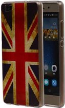 Britse Vlag TPU Backcover Case Hoesje voor Huawei Ascend P8 Lite UK