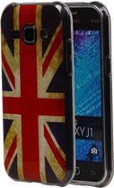 Britse Vlag TPU Hoesje voor Galaxy J1 J100F UK