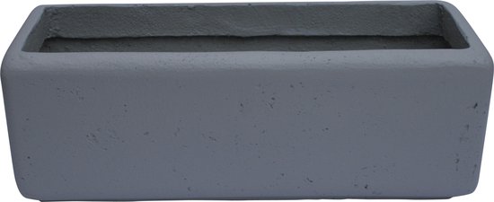condensor overloop Sceptisch Bloempot rechthoekig grijs 50x17,5x18 cm | bol.com