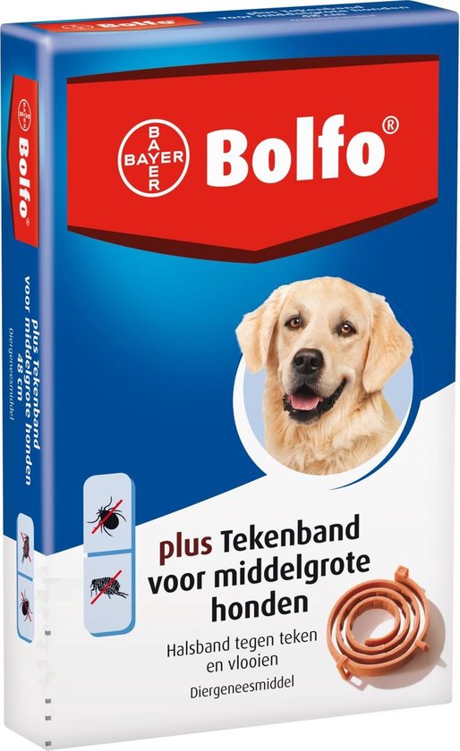 Bayer Bolfo Plus Vlooien en Tekenband - Middelgrote Hond