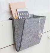 Luxe Vilt organizer voor in bed | Grijs