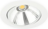 Groenovatie Inbouwspot LED - 10W - Rond - Dimbaar - Kantelbaar - Ø 138 mm - Wit