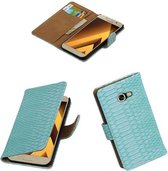 Turquoise slang design bookcase voor Samsung Galaxy A5 2017 hoesje