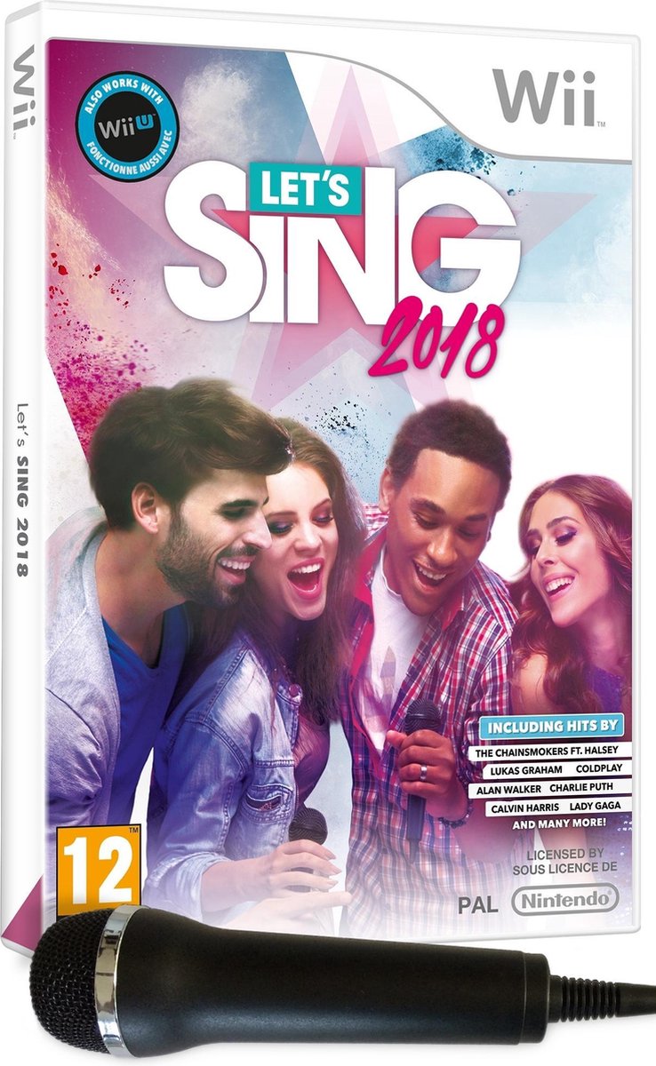 herinneringen Schepsel ik ga akkoord met Let's Sing 2018 + 1 microphone - Wii - UK | Games | bol.com