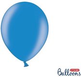 """Strong Ballonnen 27cm, Metallic Cornflower blauw (1 zakje met 10 stuks)"""