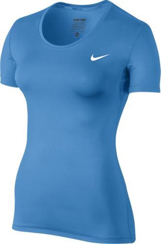 Nike Pro Cool Sport Shirt - Dames - L - Blauw | bol.com