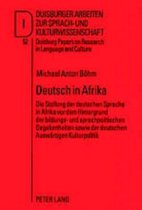 Dask - Duisburger Arbeiten Zur Sprach- Und Kulturwissenschaft / Duisburg Papers On Research In Langu- Deutsch in Afrika