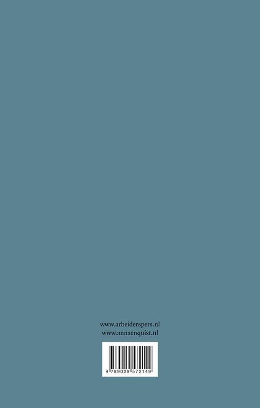 Website en ISBN nummer 9789029572149 op een blauwe achtergrond.