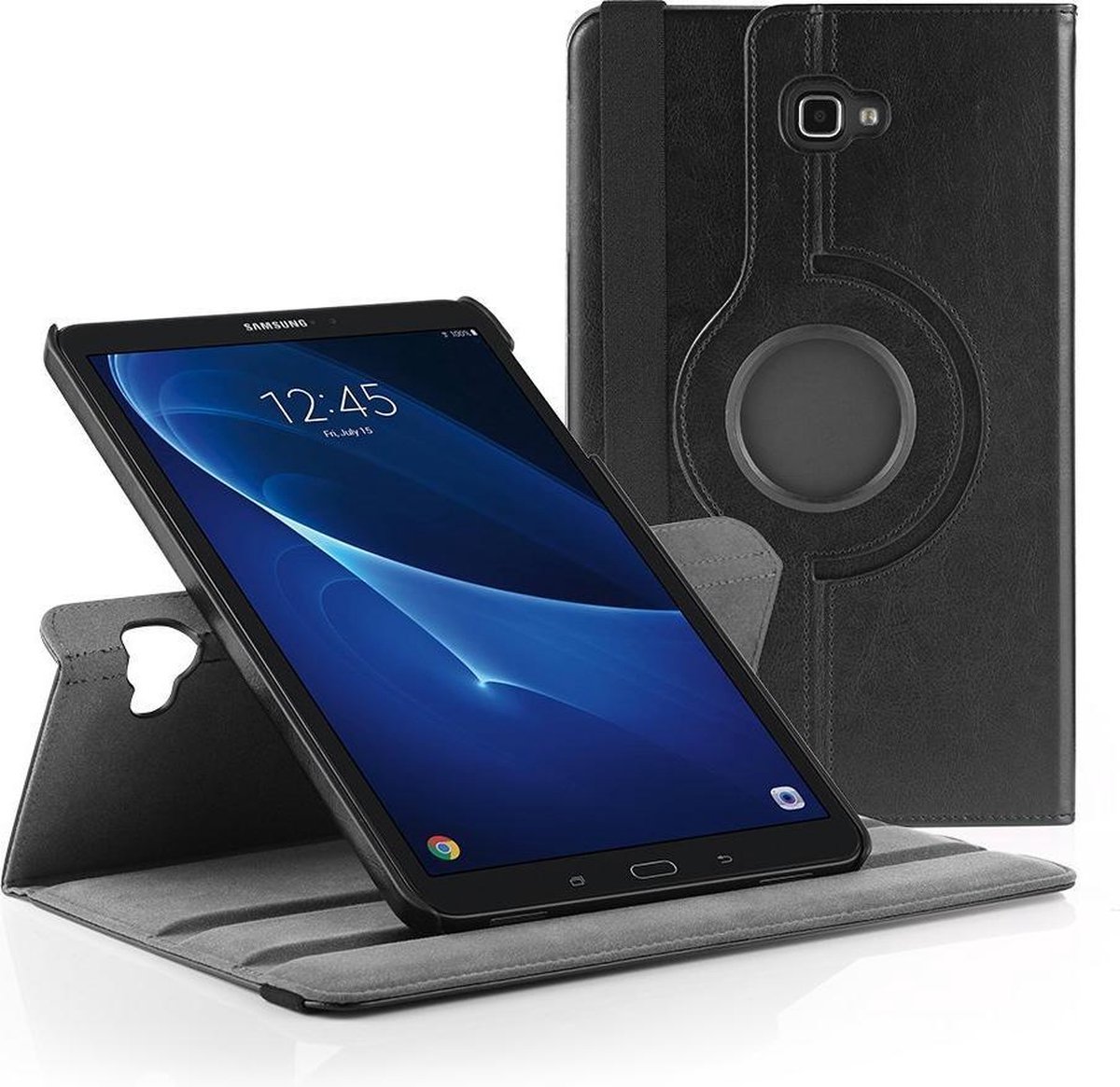 Samsung Galaxy TAB A 2016 10.1 (T580-T585) hoes 360 graden Zwart