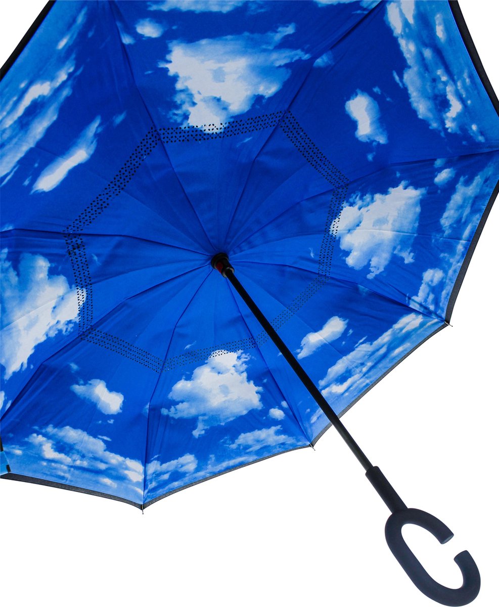 United Entertainment ® - Dubbeldoeks Omgekeerde Wolken Umbrella