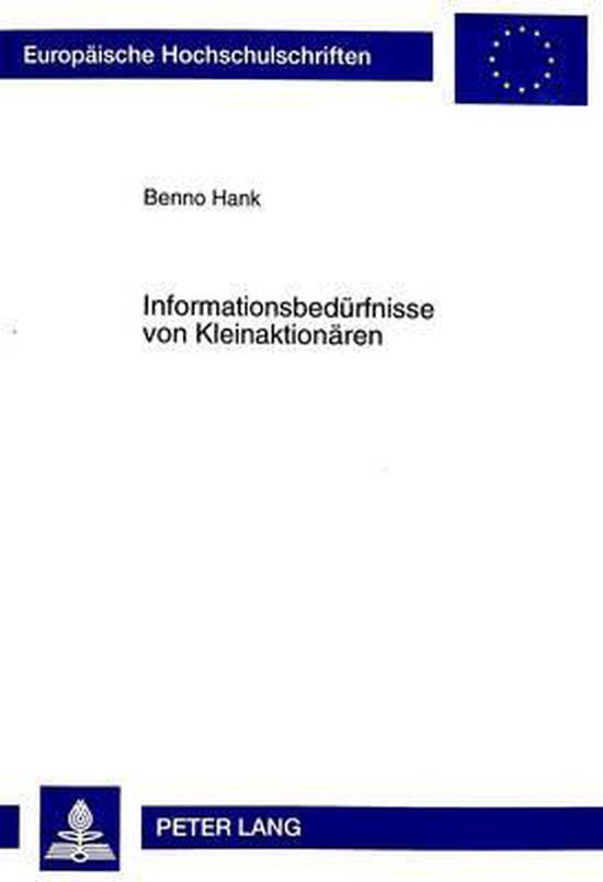 Informationsbedürfnisse von Kleinaktionären - cover