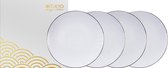 Assiette plate Tokyo Design Studio Nippon White - Ø 30 cm - 4 pièces