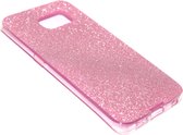 Bling hoesje roze Geschikt voor Samsung Galaxy S6 Edge