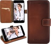 Bouletta Lederen Apple iPhone 7 Plus Hoesje WalletCase Burned Cognac