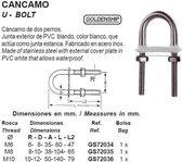 U - Oogbout PVC 10mm (GS72035)