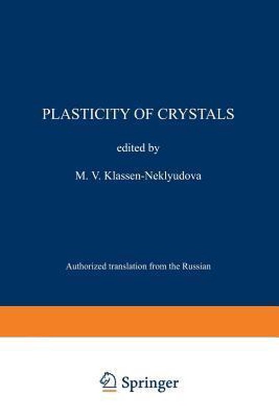 Plasticity of Crystals 9781468406603 Boeken