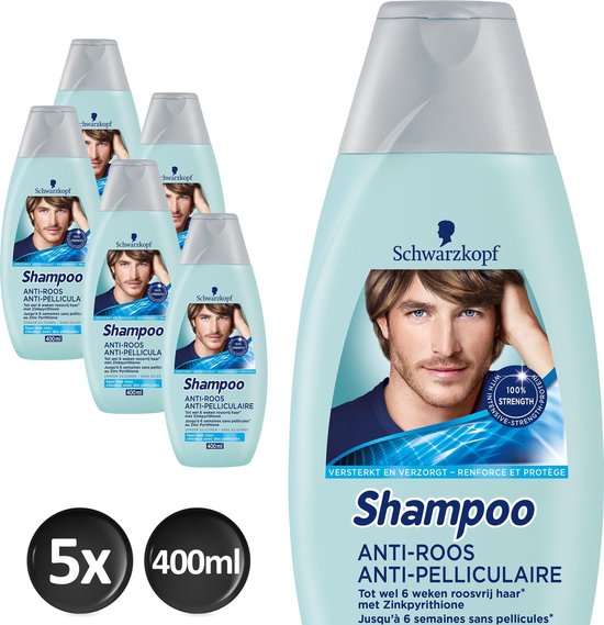 Schwarzkopf – Anti Roos Shampoo Mannen Voordeelverpakking